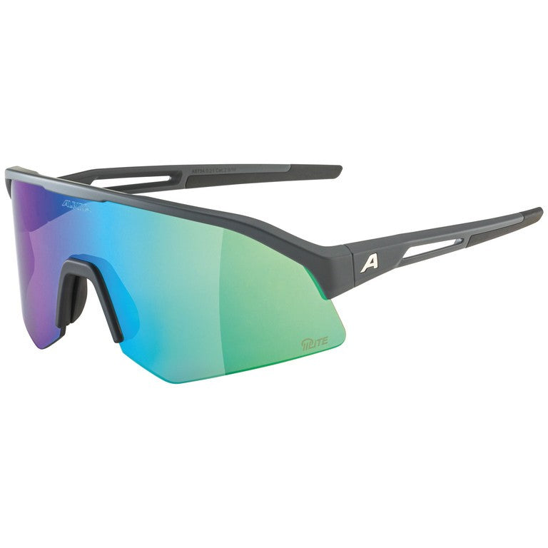 Alpina Sonic HR Q-Lite Sportbrille midn.gr op, ve verspiegelte Gläser, Kat. 2