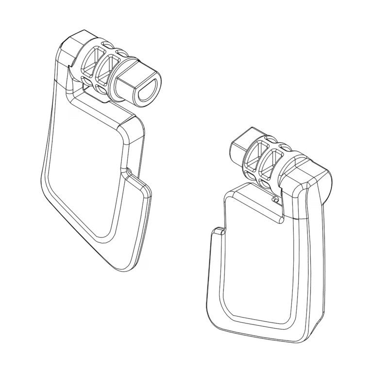 Thule RideAlong Lite Fußstützen links + rechts, Schwarz