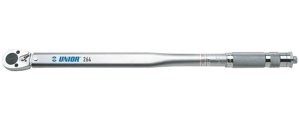 Llave dinamométrica Unior 1/4", 2-24 Nm, L 275 mm, 264