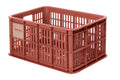 Box bici Basil Crate S 29x39,5x20,5cm, terra red, 17,5ltr