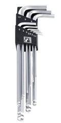 Llave Allen hexagonal en L, juego de 9, Pedros 1,5, 2, 2,5, 3, 4, 5, 6, 8 y 10 mm