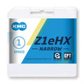 Cadena EPT estrecha KMC Z1eHX de 1/2" x 3/32", 128 eslabones, 7,8 mm, plateada