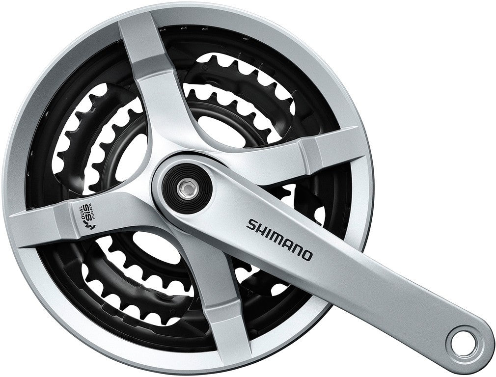 Guarnitura Shimano FC-TY501 6/7/8v., 28/38/48d., 170mm,arg,c.paracat