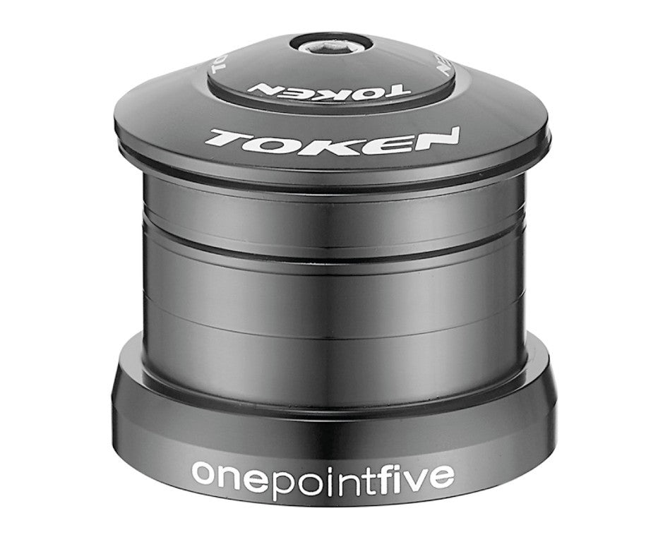 TOKEN S.Vigilante, AHead, dirección cónica de 1 1/8", 1,5", color negro (44/49 mm)
