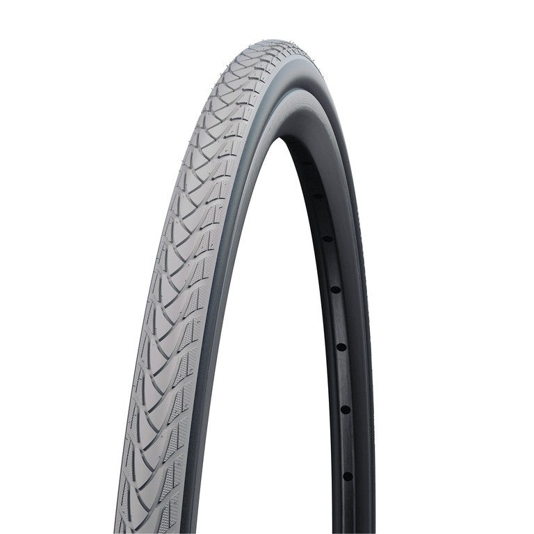 SCHWALBE MARATHON PLUS WHEELCHAIR Perf 24x1 3/8 (37 - 540) grey / black GRC