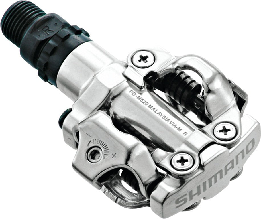 Pedale SPD Shimano PDM520 argento, 9/16", bilaterale