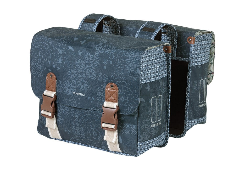 Borsa doppia Basil Boheme indigo blue, 37x15x37cm, 35l