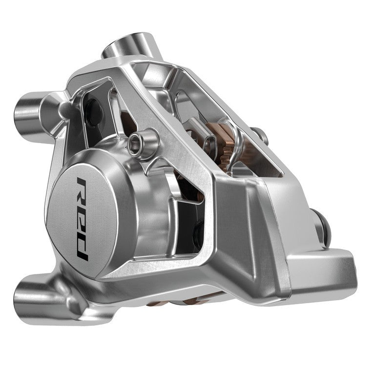Pinza de freno SRAM Red Etap AXS E1 de 2 pistones, FM, plateada, RA/RP, con pastilla