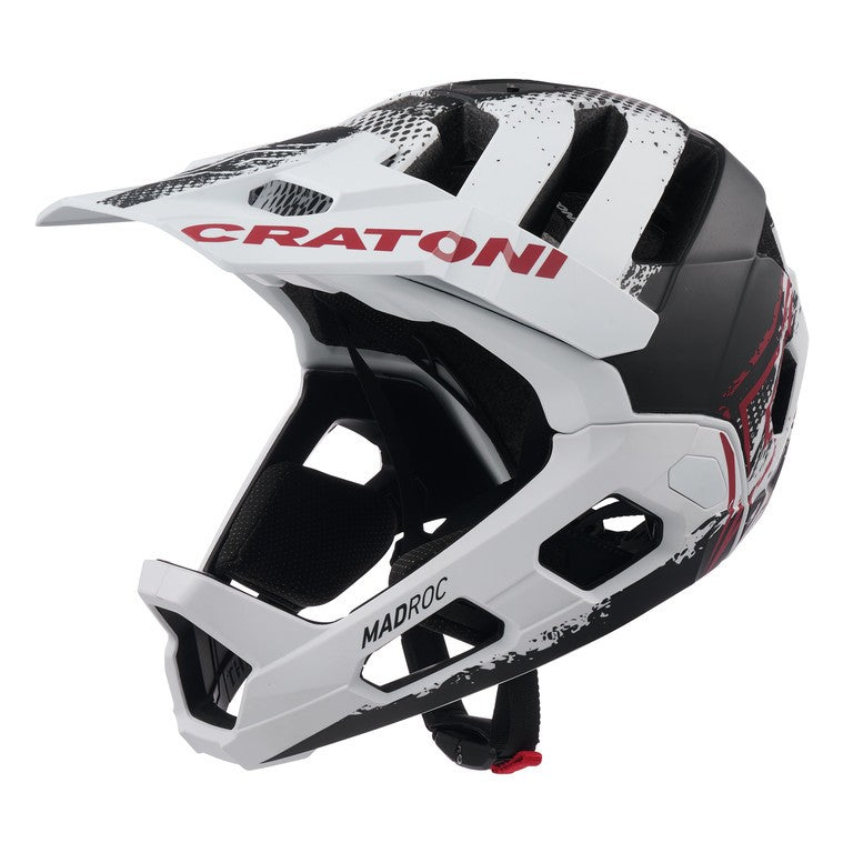 Casco bici Cratoni Madroc bianco-nero opaco, t. M/L (58-61cm)