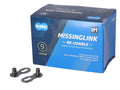 Missinglink KMC 9R EPT-Packung, 40 Stück, für 6,6-mm-Ketten, 9-fach, silber