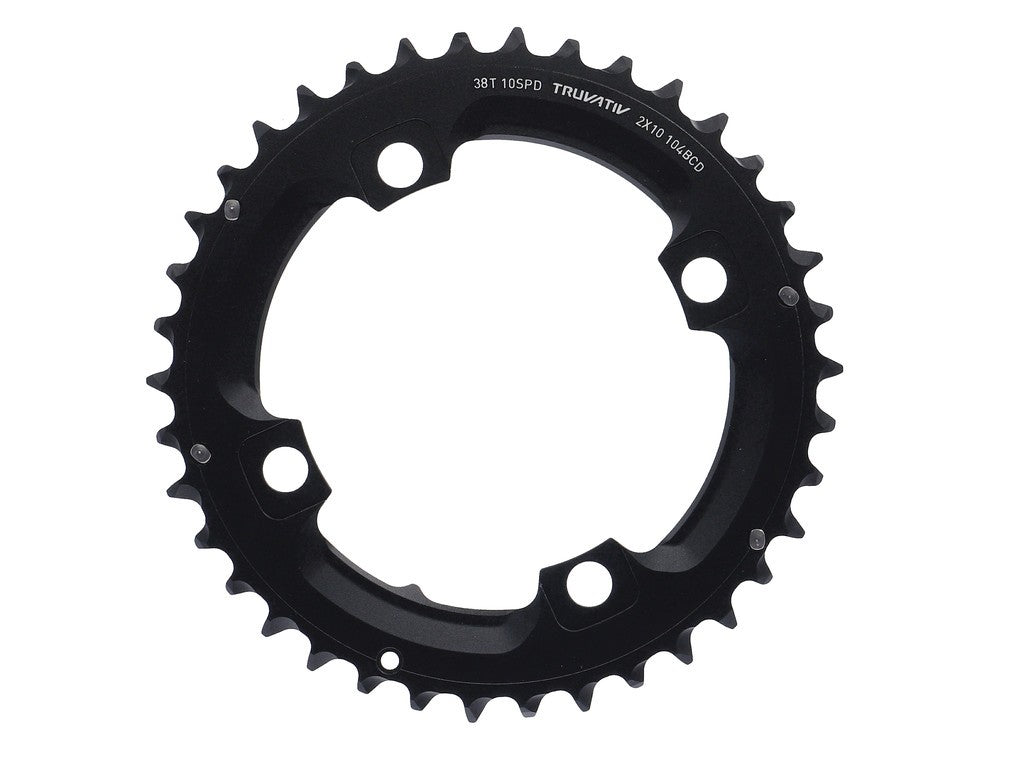 MTB Crown 38 Z. S1 2x10-fach 104mm gb, aluminio, negro, o.Pin