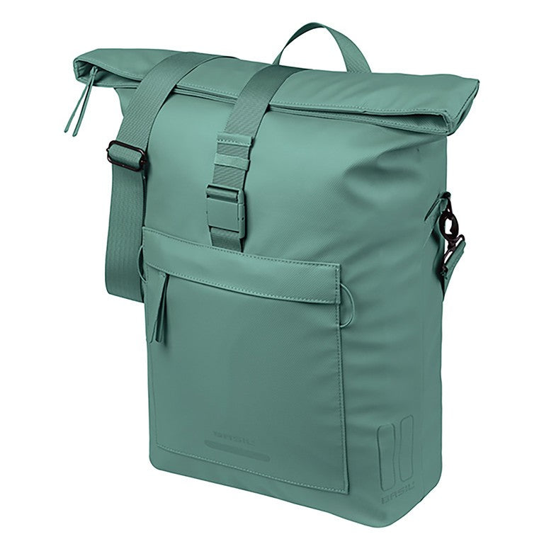 Borsa tracolla Basil Brooklyn MIK Hooks verde arg, 17 l, MIK Hooks