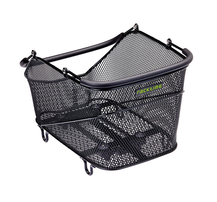 Cesta de sistema Racktime Baskit Trunk 12l 38x22x25,5cm, negra, con adaptador Snapit