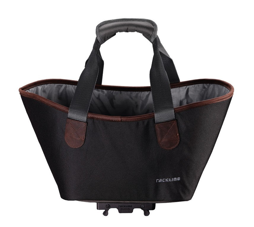 Bolsa de compras Racktime Agnetha, color negro, 34 x 25,5 x 37 cm, 15 l, 610 g