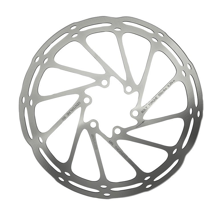 Disco de freno SRAM Centerline A2 Ø160mm, negro, redondeado, CenterLock