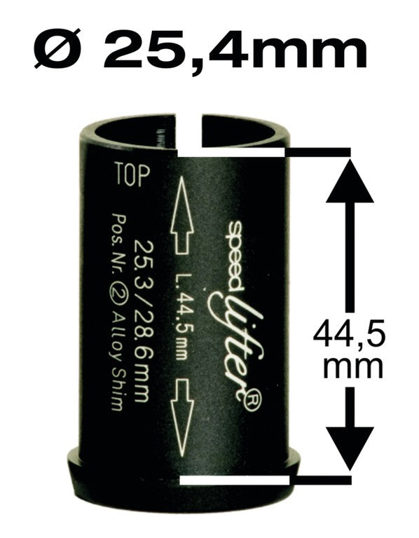 Boccola riduz. Speedlifter 1 1/8" Ahead Ø25,4mm, all 44,5mm, nero