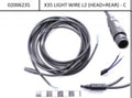 Cable de luz EBM Y delantero + trasero (10/20 cm) negro, conexión EBM con cable abierto