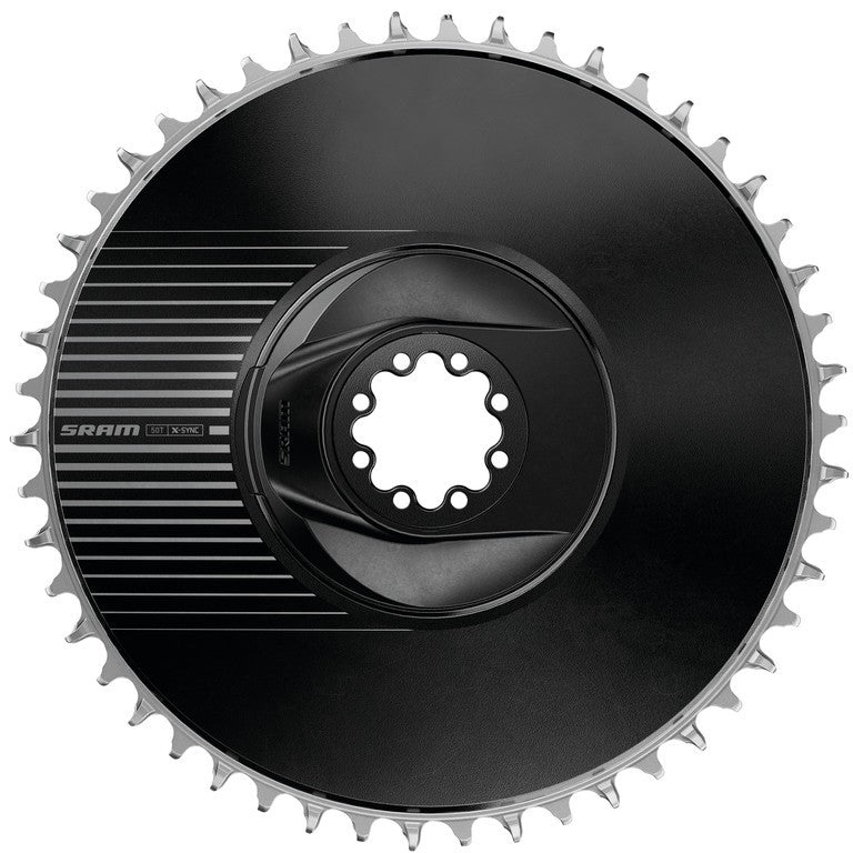 SRAM X-Sync RED E1 Aero Road 50 d. Kettenblatt, schwarz/silber, alle, DM, 12V.