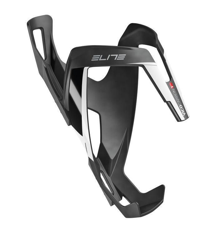 Portaborraccia Elite Vico Carbon carbonio, nero opaco/bianco, Ø74mm