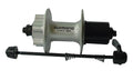 Buje de freno de disco Shimano FHM475 RP de 135 mm, 32 orificios, plateado, 8/9 velocidades, adaptador de 6 orificios