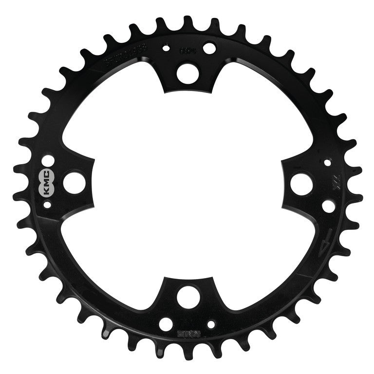 Plato para bicicleta eléctrica KMC BCD 104 mm 38 dientes, todos los dientes, n.° 1/2" x 11/128"