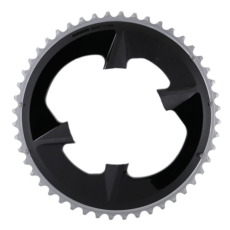 Sram Road Rival 107 BCD 2x12 00.6218.029.000 Kettenblatt, schwarz, 48 Zähne, Alu.