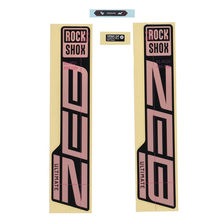 Kit de calcomanías Force para RockShox ZEB Ult. 27/29" 11.4018.105.051, vinilo opaco de cobre.