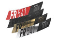 Set decor. DT Swiss FR 541 29x30 DB rosso/oro/nero/cromo, vinile