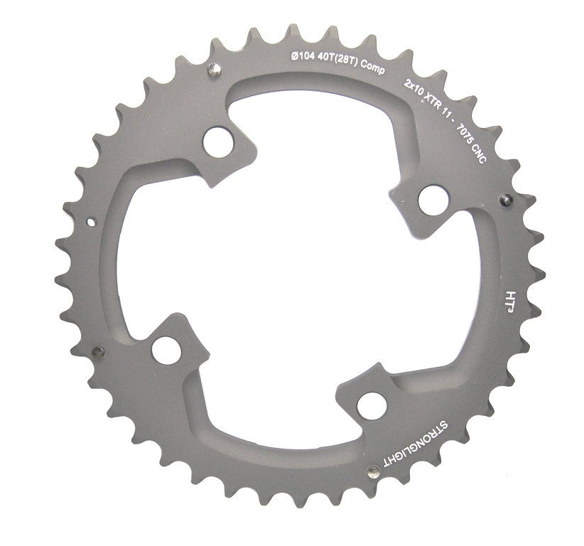 Corona Stronglight MTB Shimano 2x10 p XTR FC M980 4 braccia esterno 39 d