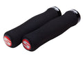 Puños de espuma SRAM Contour de 129 mm y Ø 22 mm, individuales, negros/negros