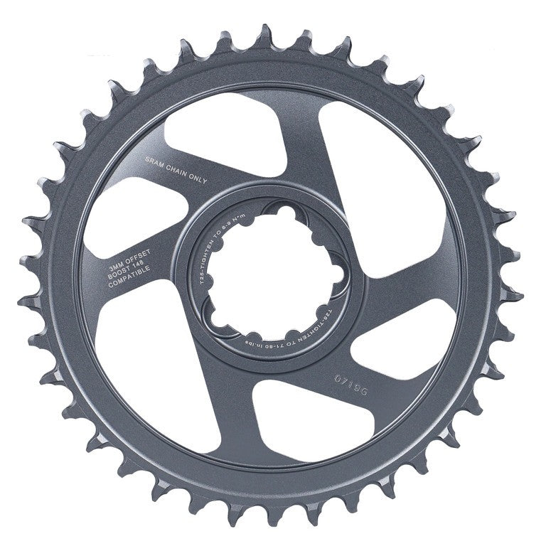 Corona Sram X-Sync2 Eagle Boost 38 d.grigio,all.offset 3mm,DM,12-v.