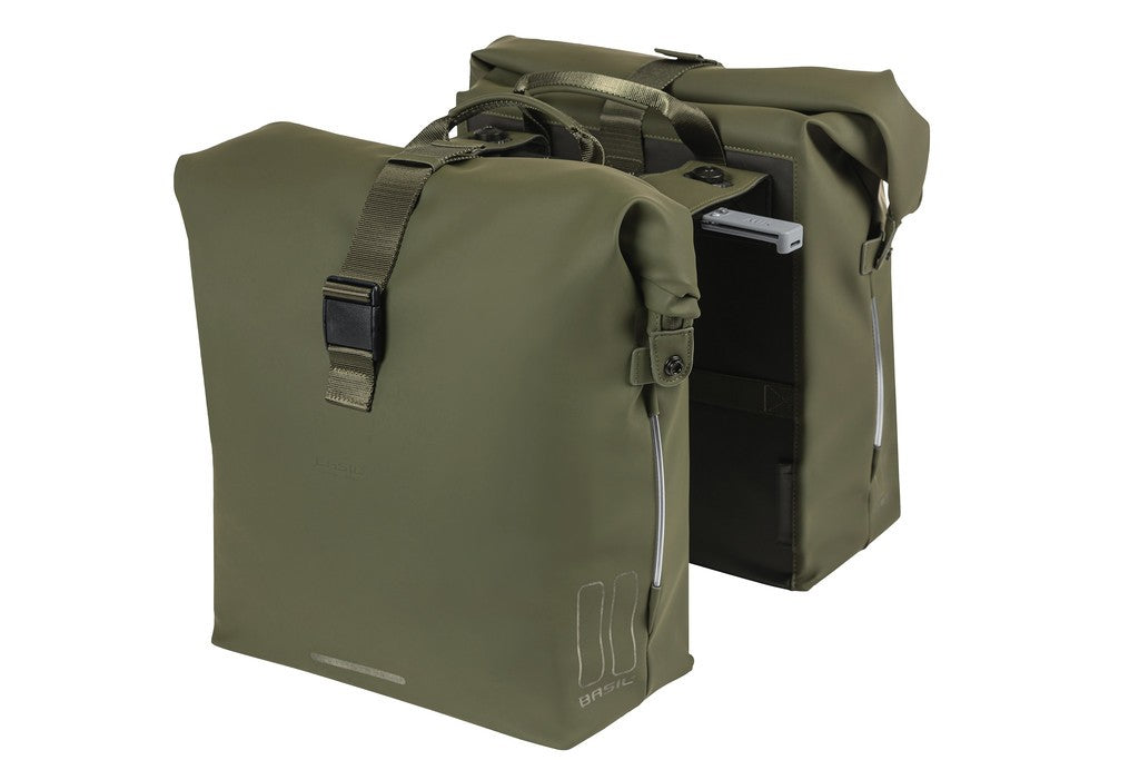 Borsa doppia Basil SoHo Nordlicht MIK moss green, 41l, MIK