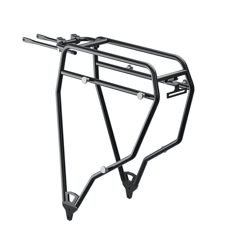 Portaequipajes Tubus Padua negro, 28", CrMo, Ø12 mm