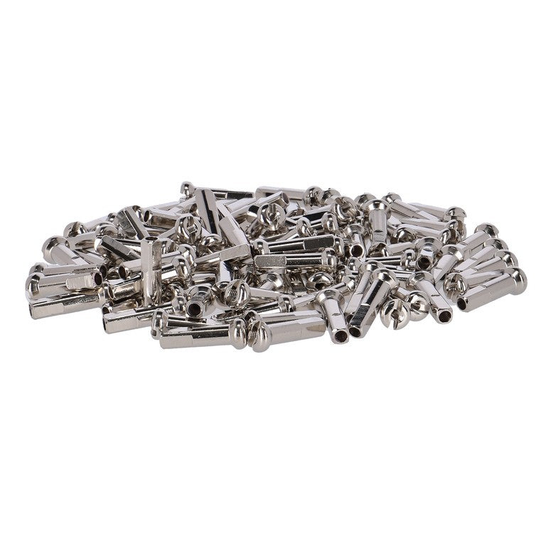 Nippel DT Swiss Pro Lock 2,0 x 12, vernickeltes Messing, 100 Stück, silber