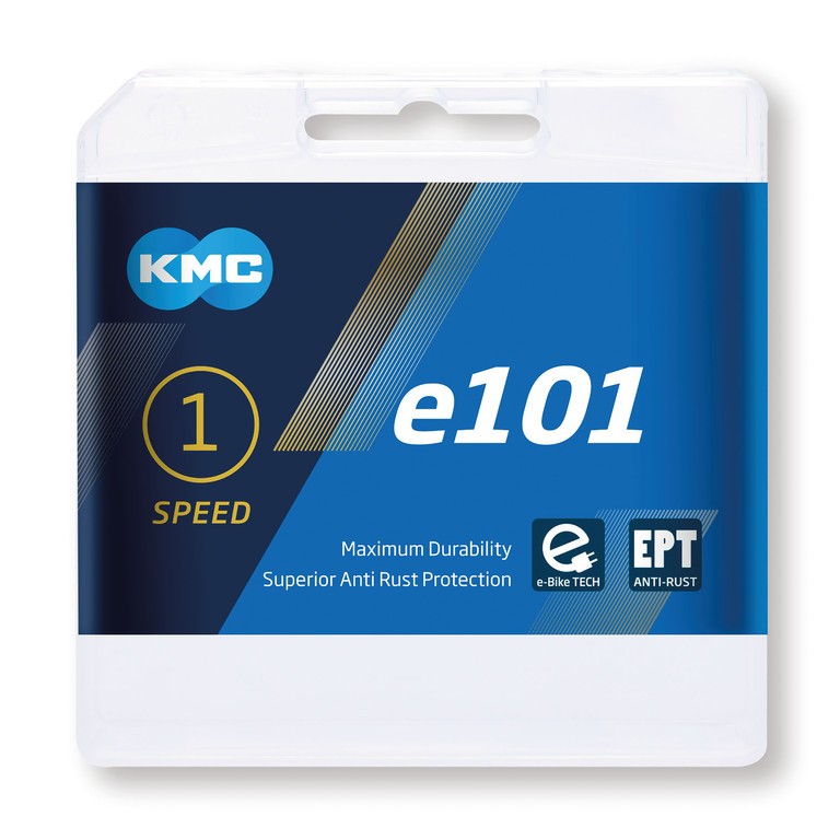 Catena KMC e101 EPT cambio al mozzo 1/2" x 1/8", larga, 112 maglie