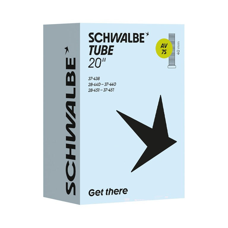 Camera d'aria Schwalbe VS 75 20x1 1/8-1 3/8" 28/37-438/451 AGV 40mm