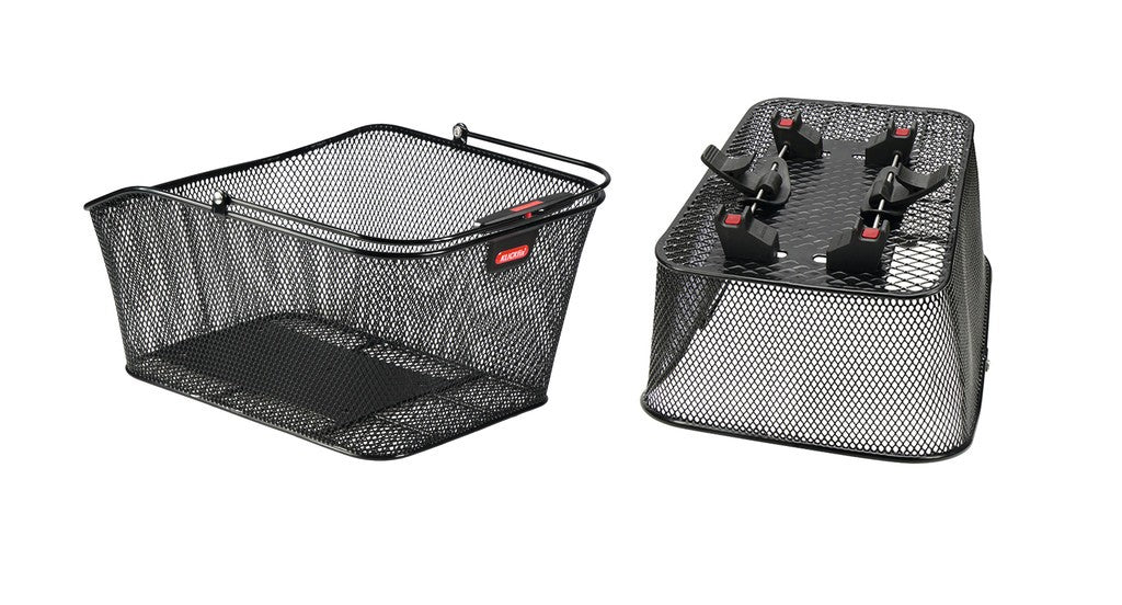 Cestino post. Klickfix City II 41x21x31cm, nero, a maglie strette