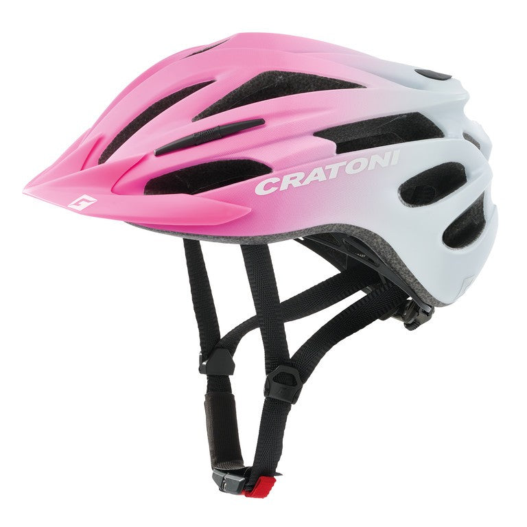 Casco bici Cratoni Pacer Jr. t. S/M (54-58cm) rosa/bianco opaco