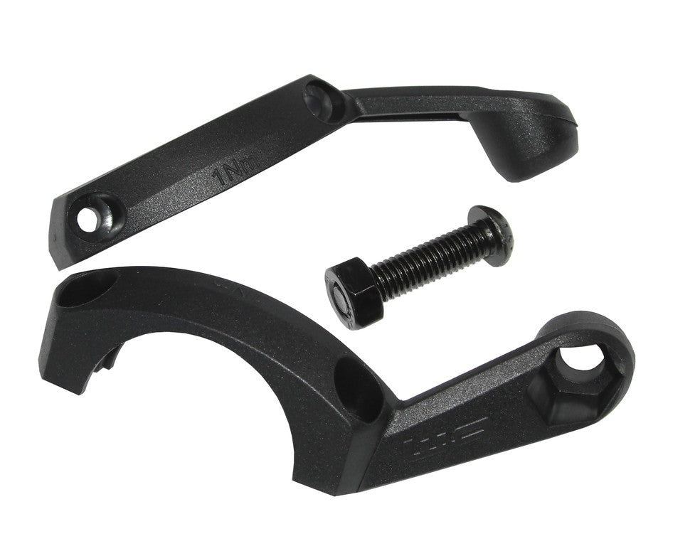 Unterschale b&amp;m für Lenkerhalter mit Muttern, schwarz, für Bosch