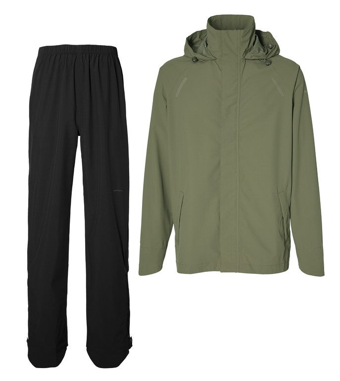 Traje de lluvia Basil Hoga, verde oliva, talla XXXL, unisex
