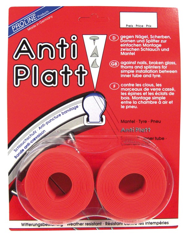 fascia anti-forat.d.innestare,p.paio 25-28/622 rosso, larghezza 25 mm
