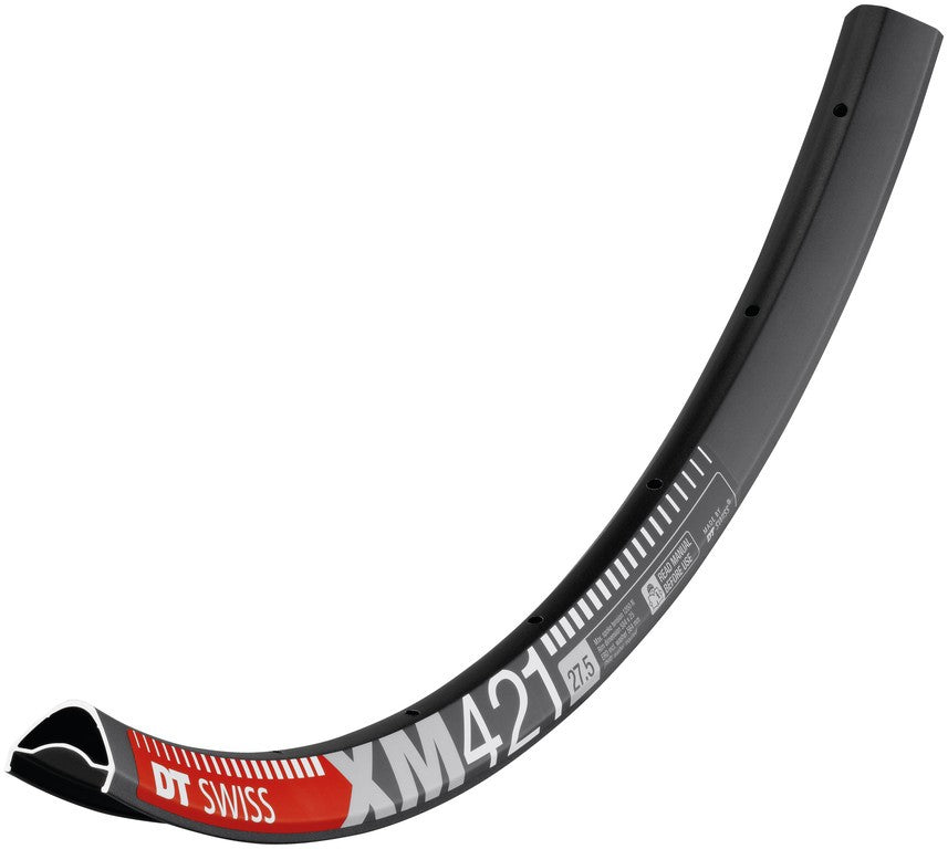 Llanta DT Swiss XM 421 de 27,5", negra, 28 agujeros, 584-25, LV 6,5 mm