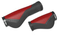 Manopole T-One Ripple Ergo 90/130mm, singola, nero/rosso