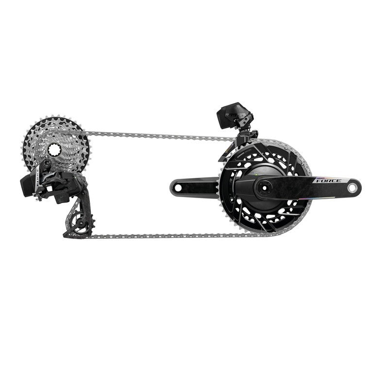 Set gruppo cambio SRAM Force AXS 2X E1 HRD-FM, 160-CL, c.batt.+carica.