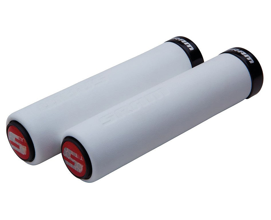 SRAM Schaumstoffgriffe 129 mm, Ø 22 mm, einzeln, weiß/schwarz