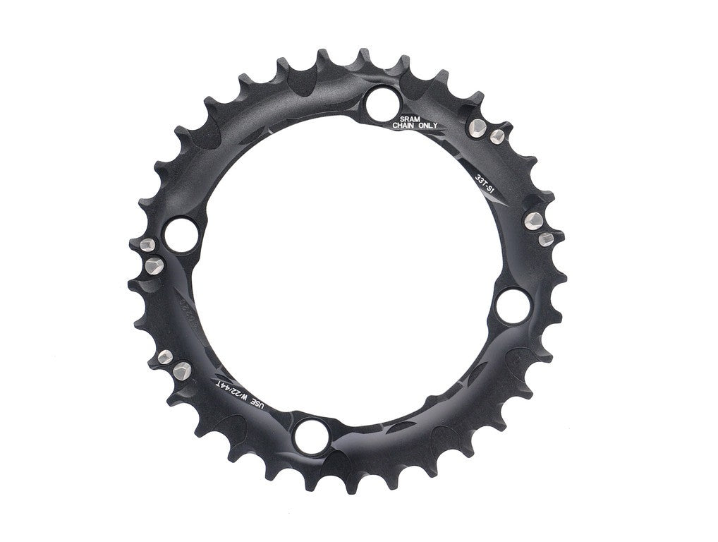 MTB Crown 33 Z. S1 3x10-fach 104mm gb, aluminio, negro