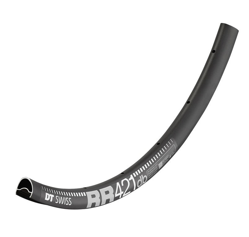 Llanta DT Swiss RR 421 de 28", negra, 24 agujeros, 622-20, LV 6,5 mm