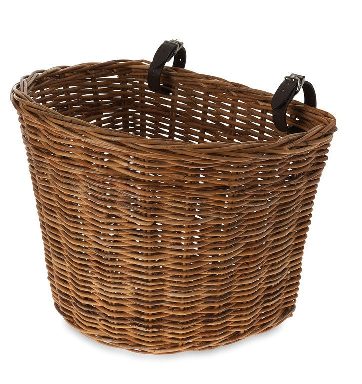 Cestino ant. Basil Darcy L 35x41x33,5cm, natur, a ma. Larg., rattan