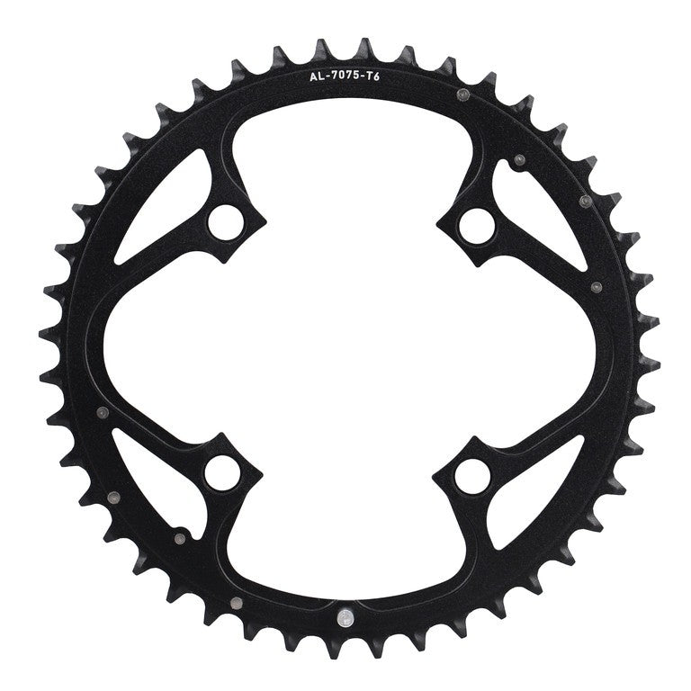Corona MTB 44 Z.V4 104 mm GB, 4 mm, aluminio, negro