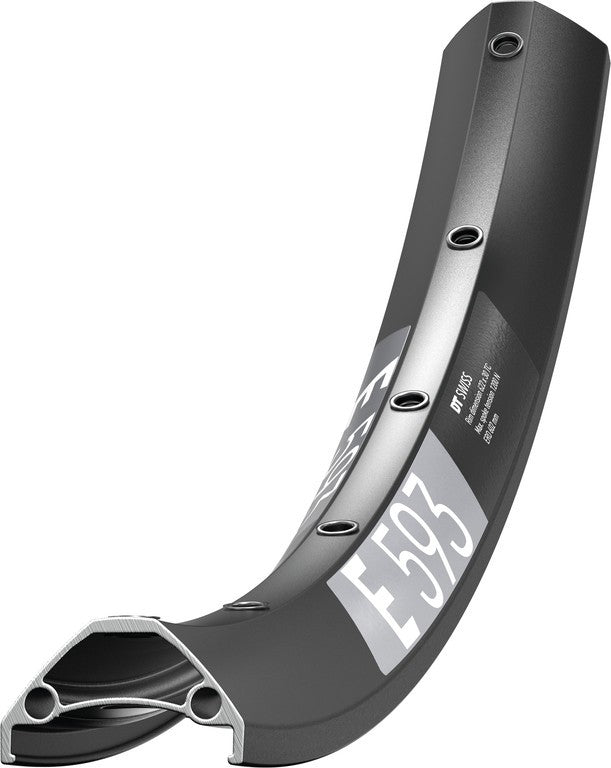 Llanta DT Swiss E 593 de 29", negra, 28 agujeros, 559-30, LV 6,5 mm
